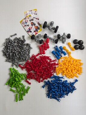 Zoob Builderz Blocks Bulk Lot 303 Pieces Including Wheels Axles Educational STEM